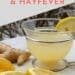 Ginger and lemon drink to fight sinusitis